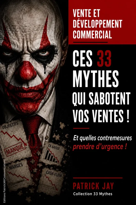 Couverture du guide « Ces 33 mythes qui sabotent vos ventes ! » de Patrick JAY